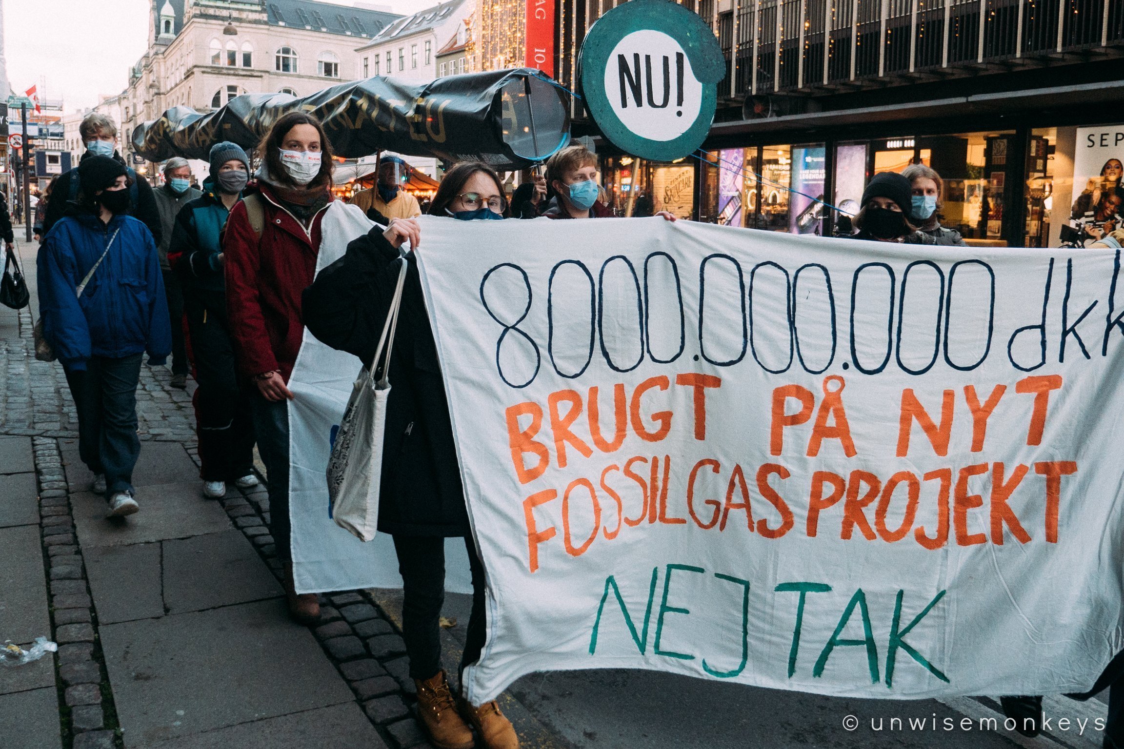 Baltic Pipe Nej Tak demonstration in Copenhagen